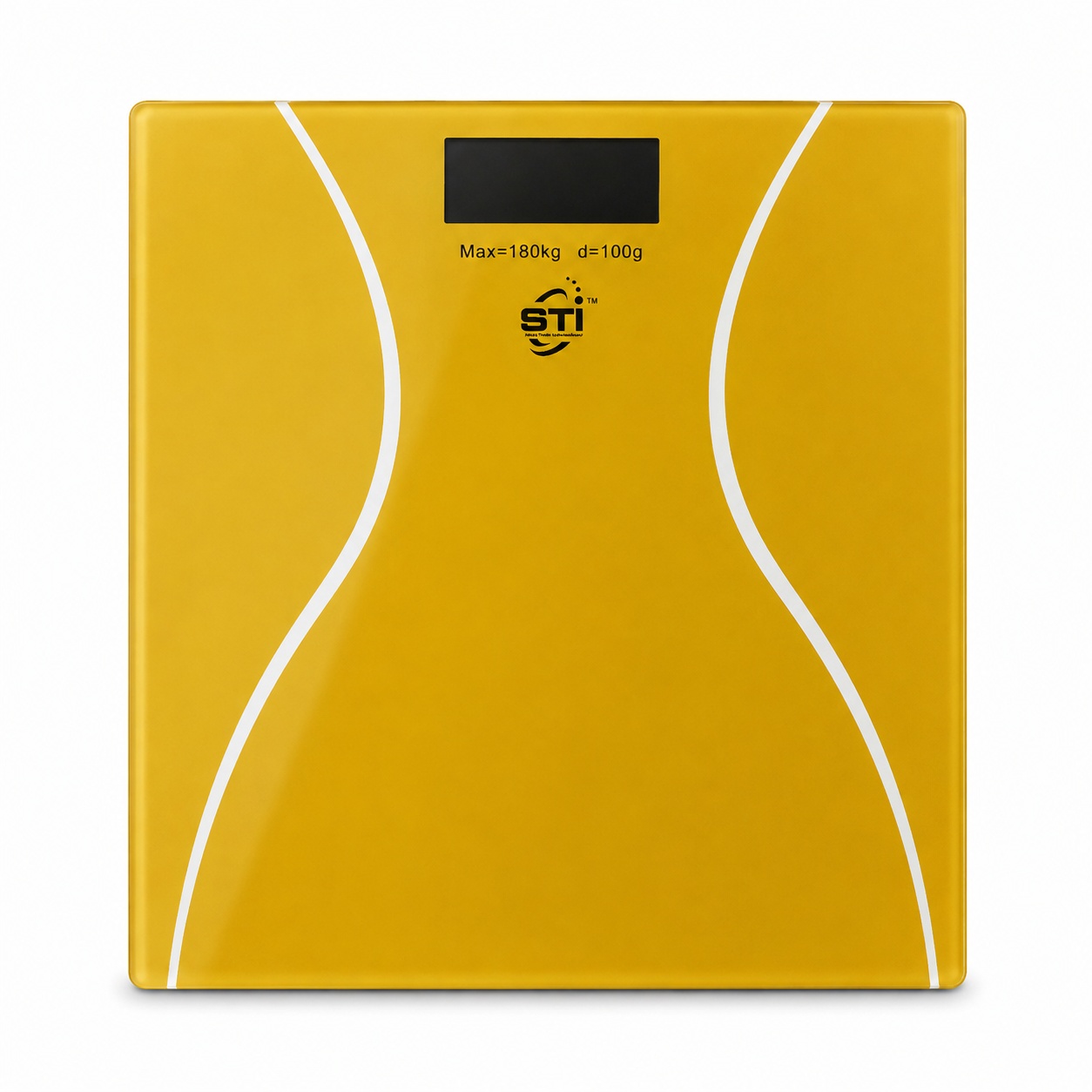 STI Digital Bathroom Scale 180kg with LCD Display – Gold Personal Body Weight Scale