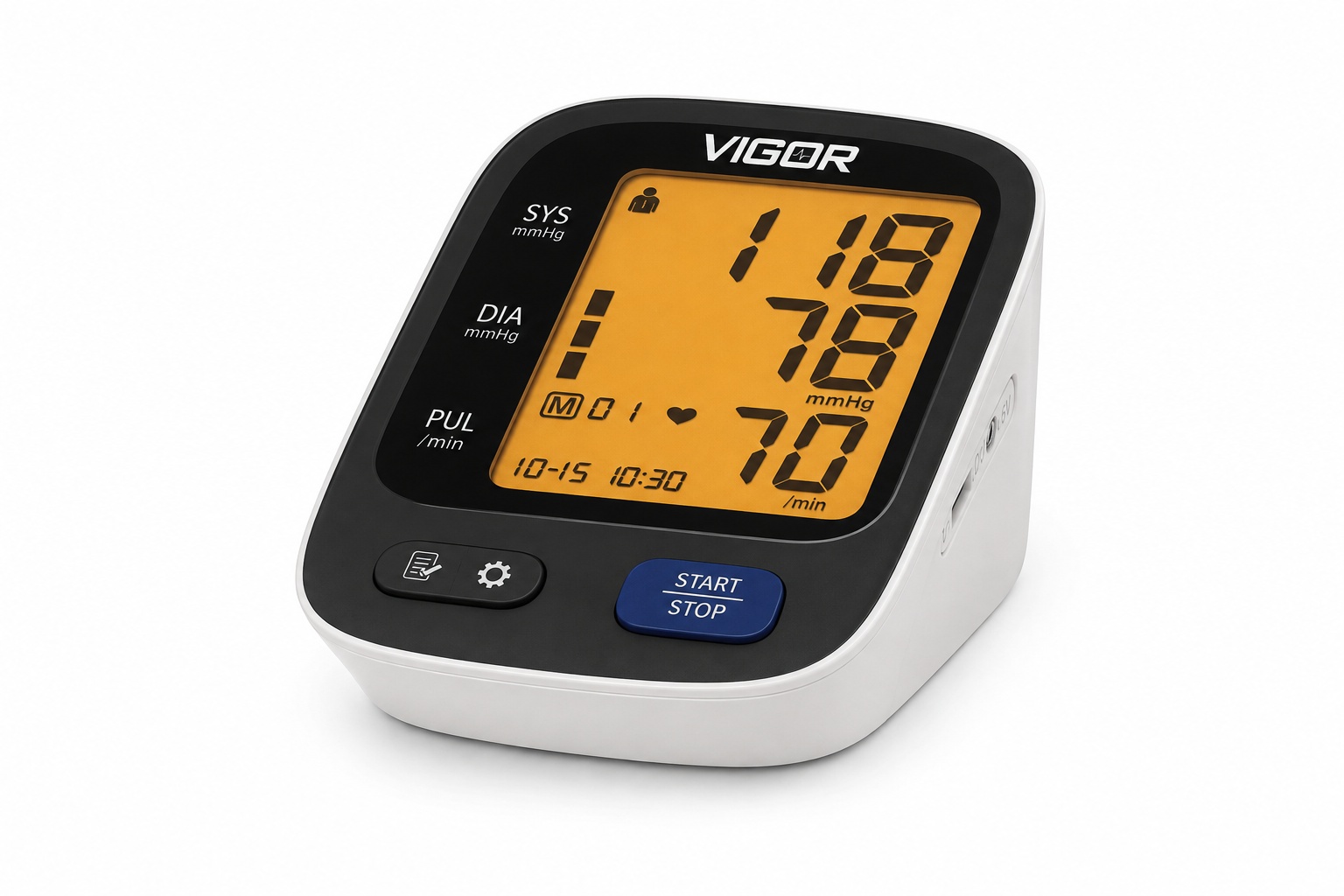 VIGOR 03 Digital Arm Blood Pressure Monitor with WHO Indicator, Irregular Heartbeat Detection & Large Cuff
